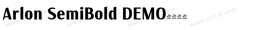 Arlon SemiBold DEMO字体转换